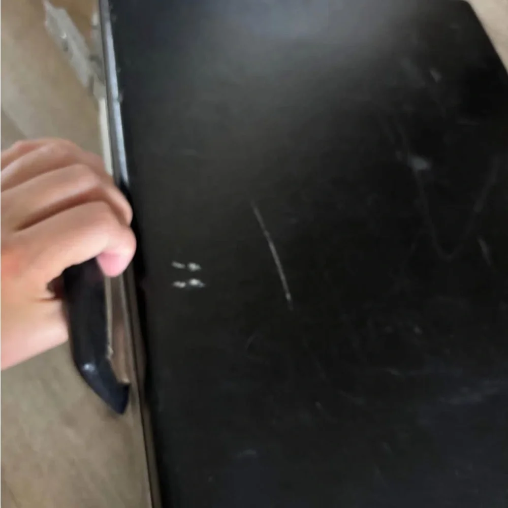 Vintage Samsonite Black Briefcase with Silver Accents